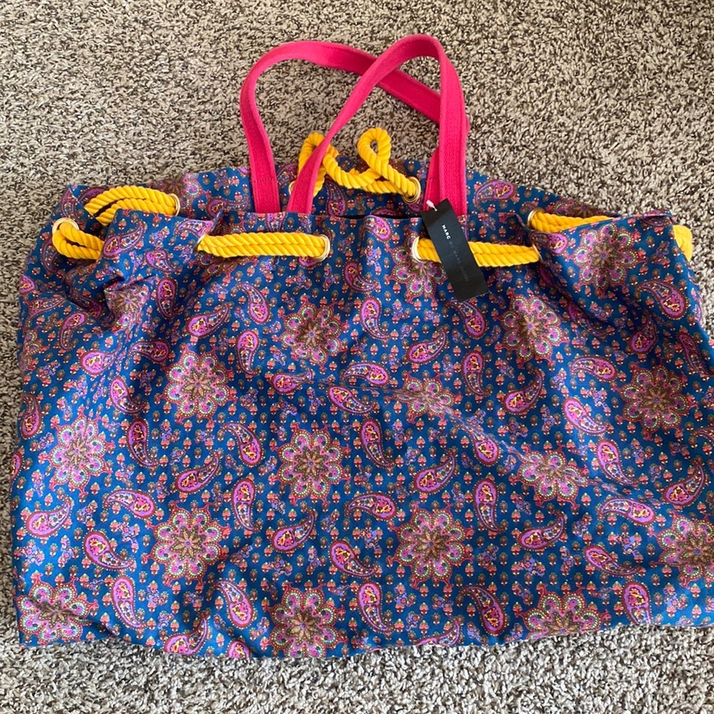 Marc Jacobs paisley tote bag with tags